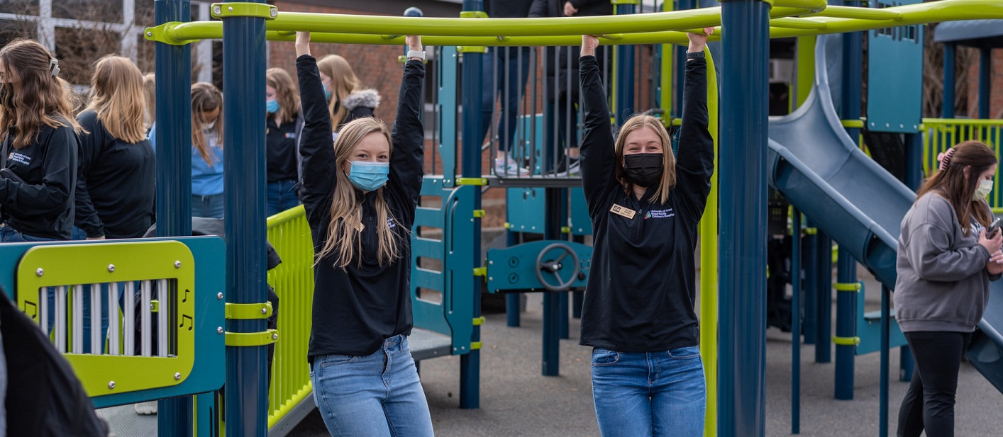 CDD inclusive playground initiation by students from Saint Ambrose University