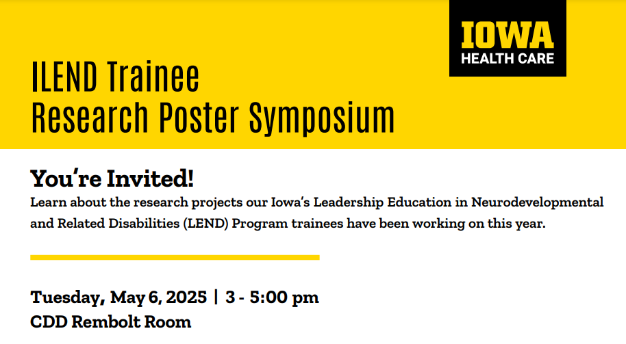 Invitation to 2025 ILEND Research Poster Symposium