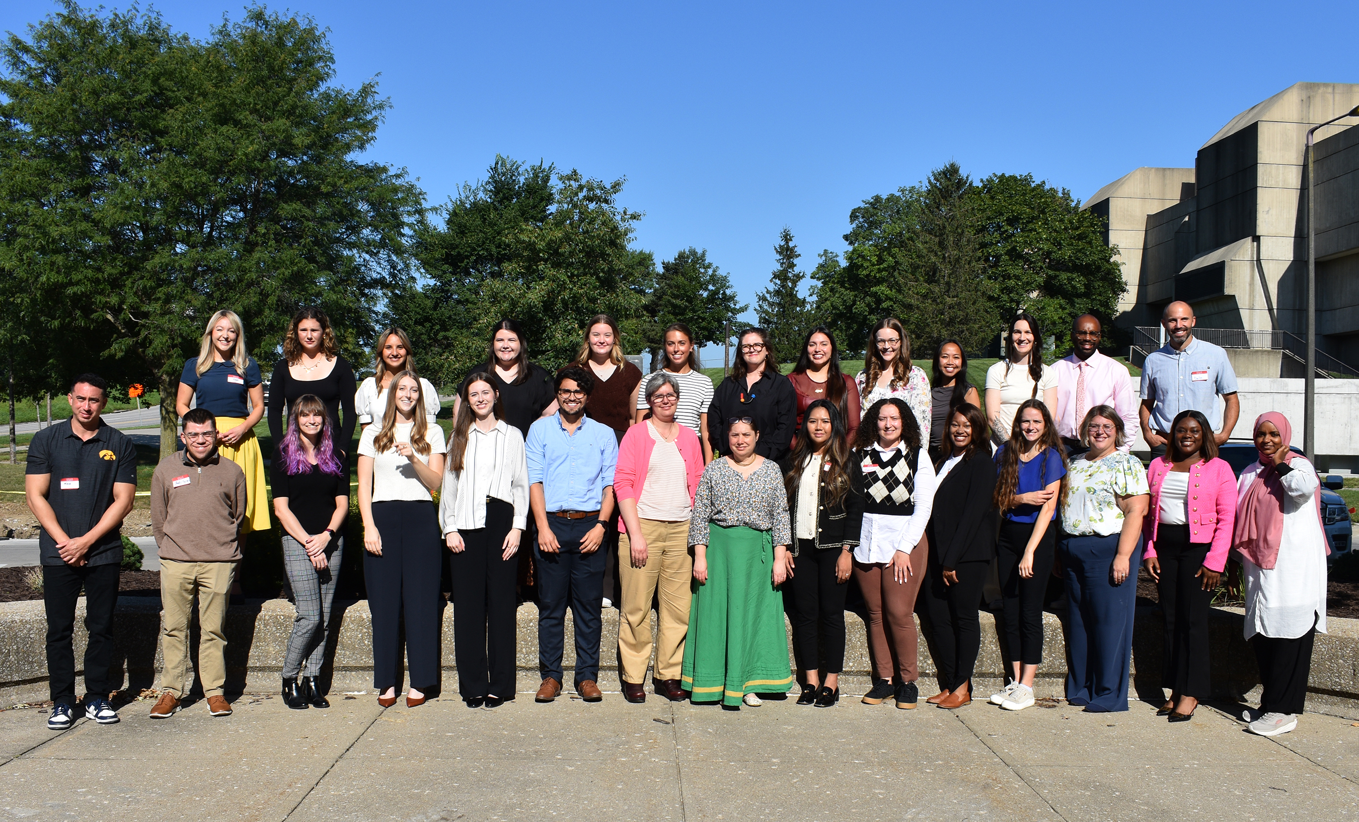 2025 Iowa LEND trainees - group photo taken outside CDD during orientation