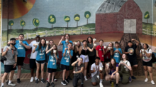 INSTI camp kids eating ice cream