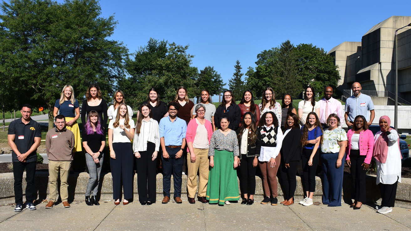 2025 Iowa LEND trainees - group photo taken outside CDD during orientation